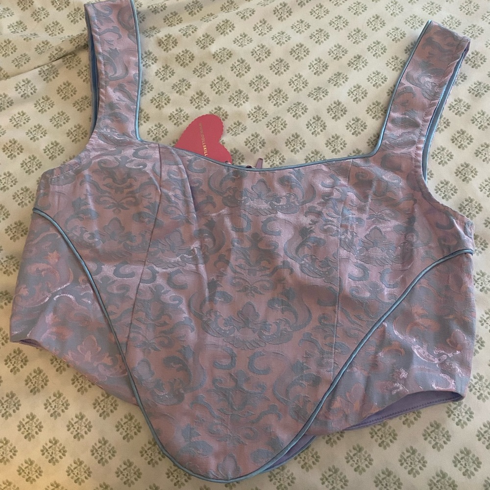 Satin crop top